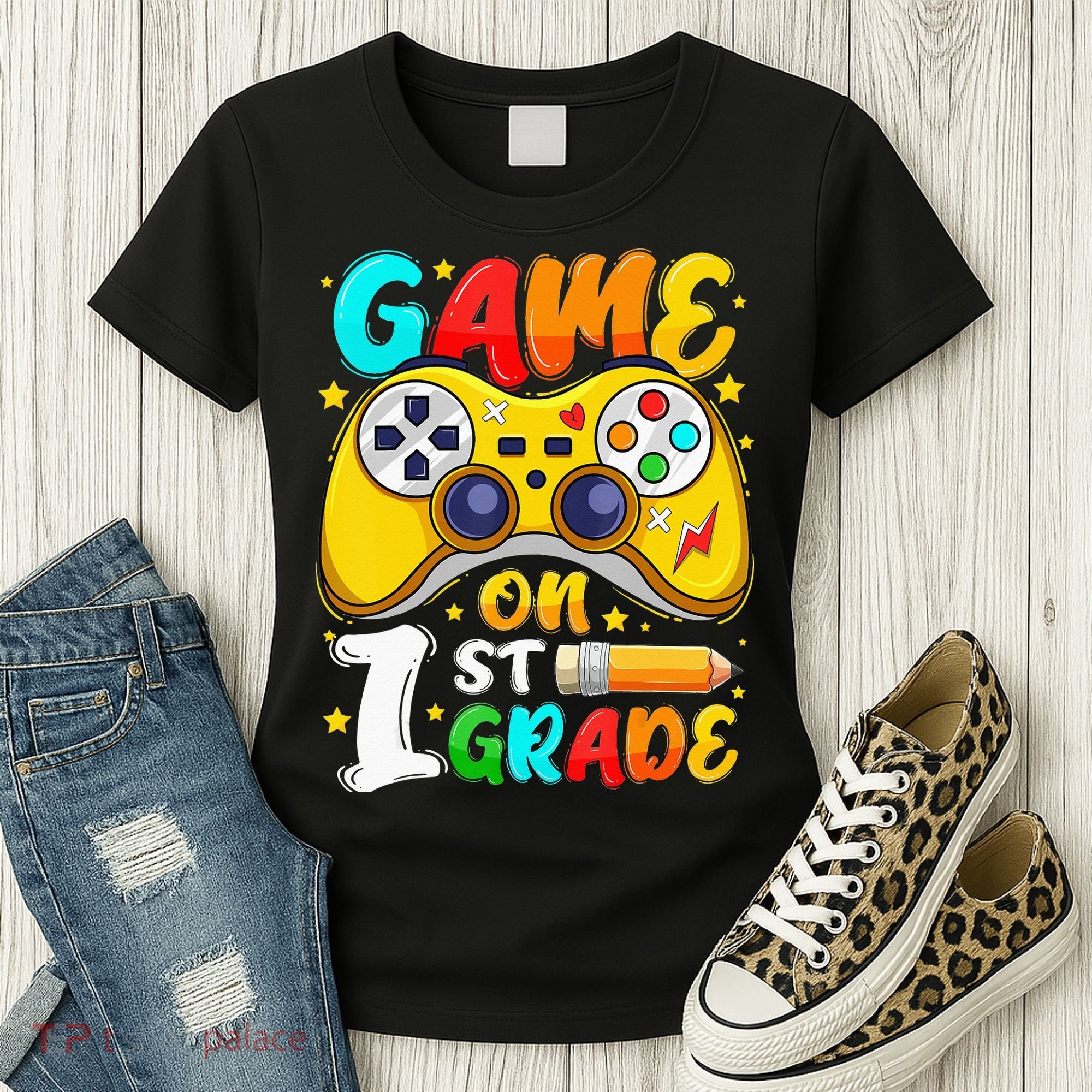 1St Grade Level Unlocked Game On 1St Grade Back To School Women's T-Shirt
