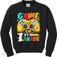 1St Grade Level Unlocked Game On 1St Grade Back To School Kids Sweatshirt thumb 0