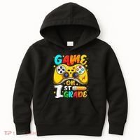 1St Grade Level Unlocked Game On 1St Grade Back To School Kids Hoodie thumb 0