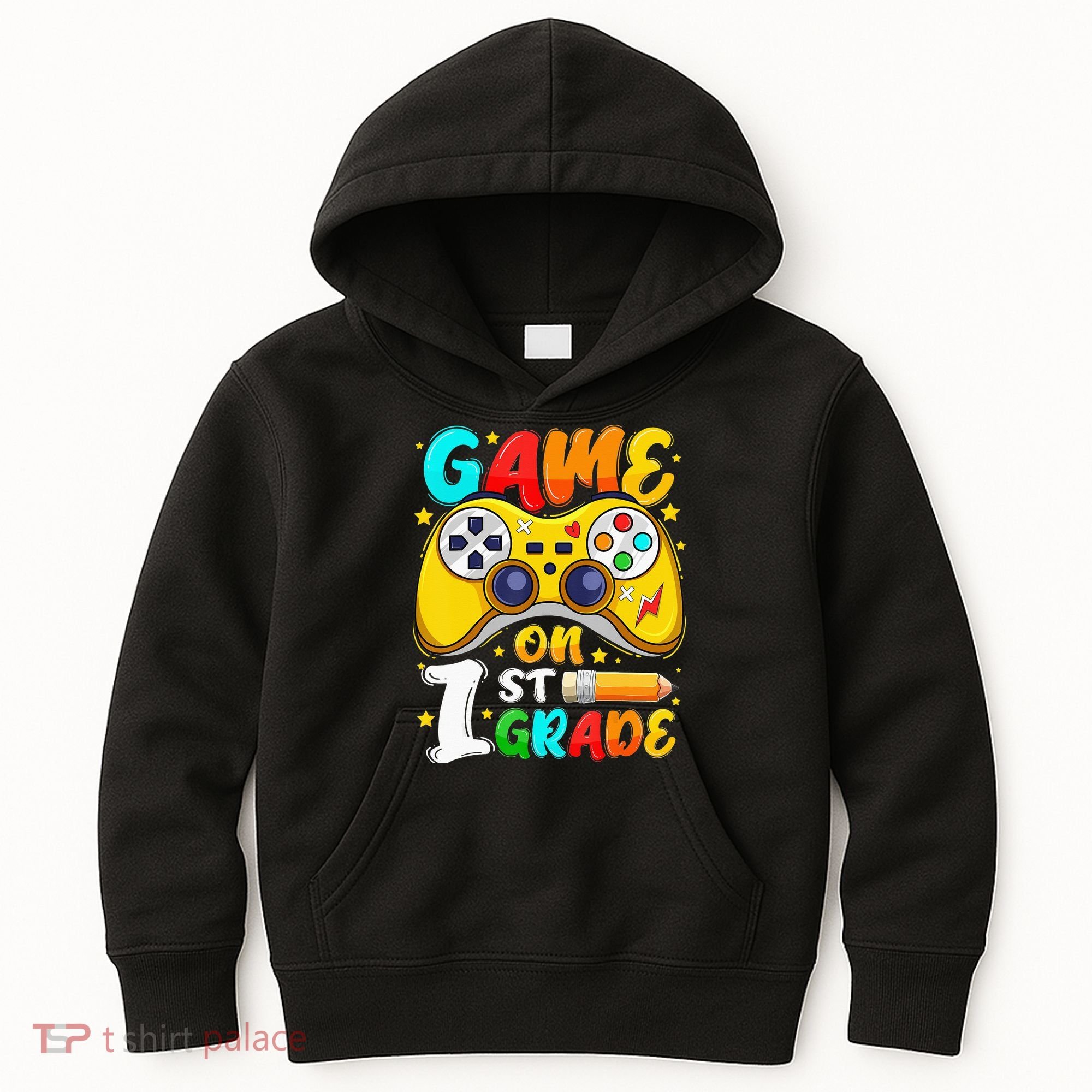 1St Grade Level Unlocked Game On 1St Grade Back To School Kids Hoodie