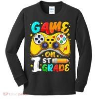 1St Grade Level Unlocked Game On 1St Grade Back To School Kids Long Sleeve Shirt thumb 0
