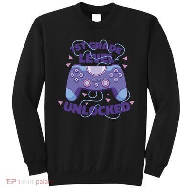 1st Grade Level Unlocked Back To School Gamer Sweatshirt