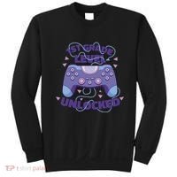 1st Grade Level Unlocked Back To School Gamer Sweatshirt thumb 0