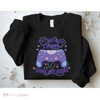 1st Grade Level Unlocked Back To School Gamer Sweatshirt thumb 2