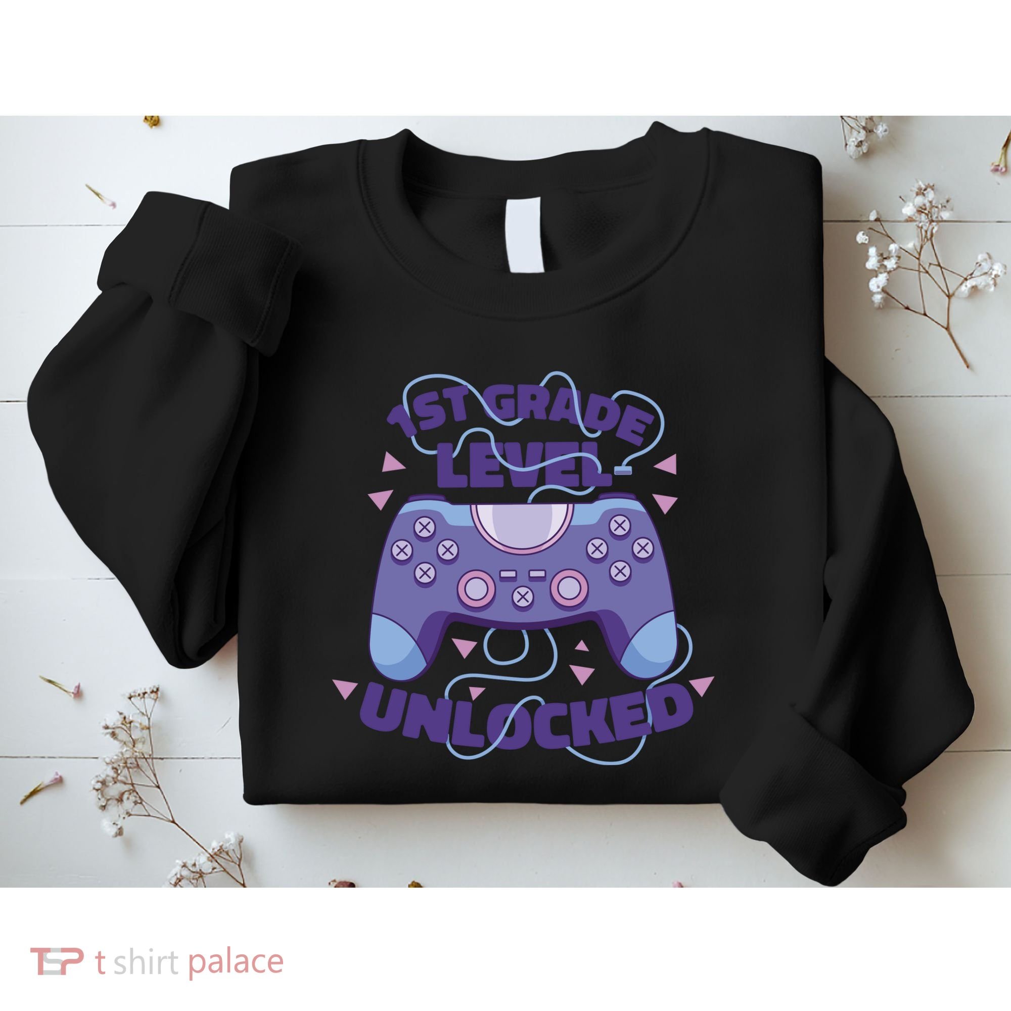 1st Grade Level Unlocked Back To School Gamer Sweatshirt