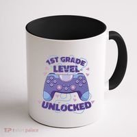 1st Grade Level Unlocked Back To School Gamer Coffee Mug thumb 1