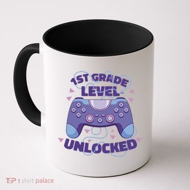 1st Grade Level Unlocked Back To School Gamer Coffee Mug
