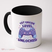 1st Grade Level Unlocked Back To School Gamer Coffee Mug thumb 0