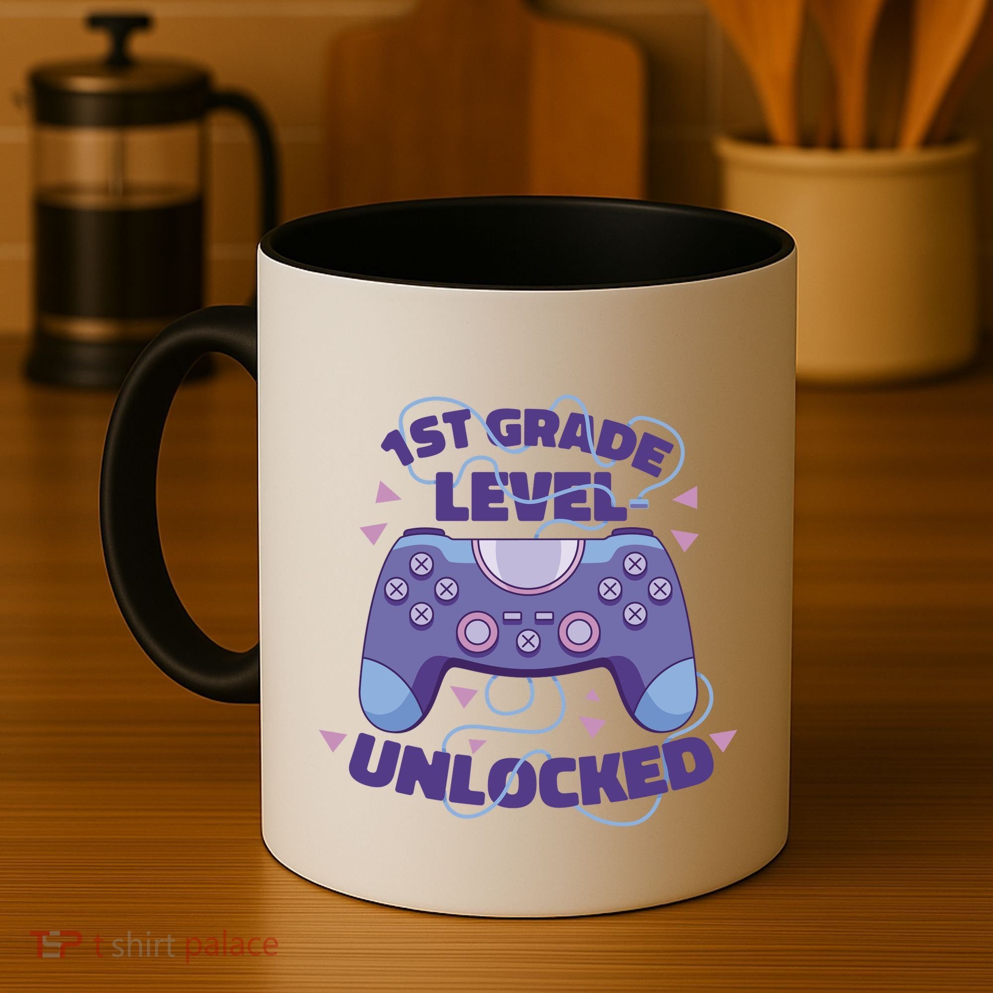 1st Grade Level Unlocked Back To School Gamer Coffee Mug