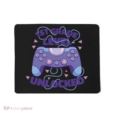 1st Grade Level Unlocked Back To School Gamer Mousepad