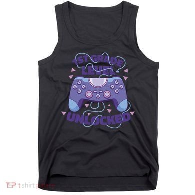 1st Grade Level Unlocked Back To School Gamer Tank Top