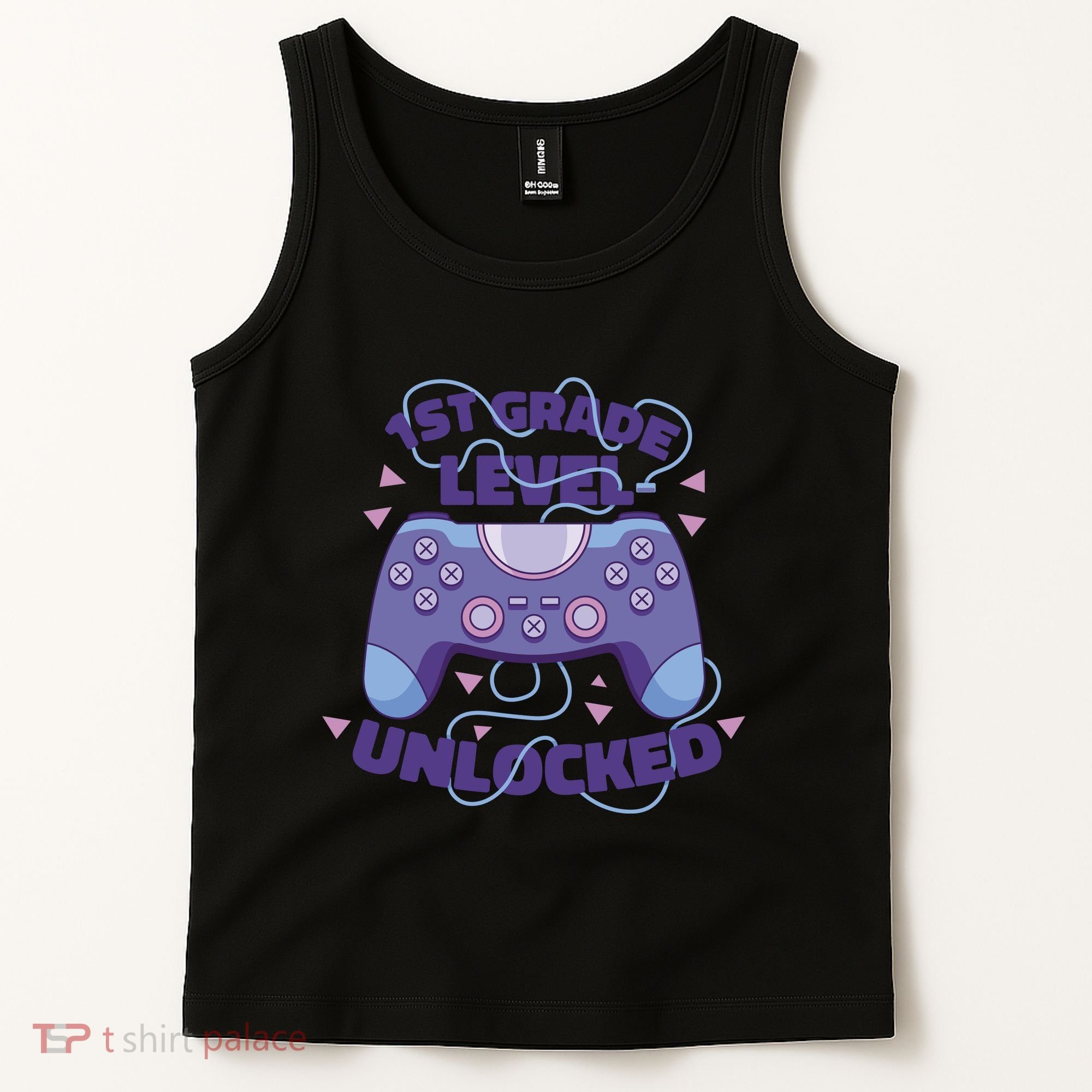 1st Grade Level Unlocked Back To School Gamer Tank Top