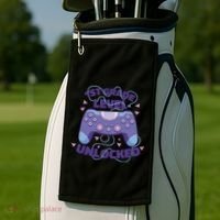 1st Grade Level Unlocked Back To School Gamer Golf Towel thumb 2