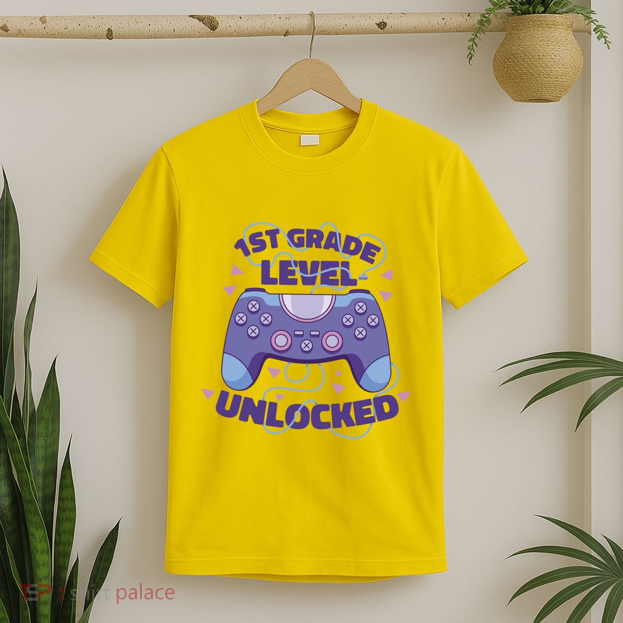 1st Grade Level Unlocked Back To School Gamer T-Shirt