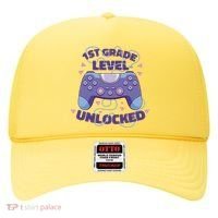1st Grade Level Unlocked Back To School Gamer Hat thumb 0