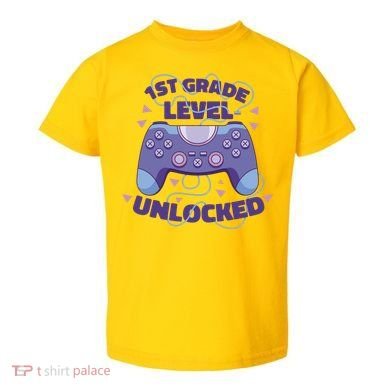 1st Grade Level Unlocked Back To School Gamer Toddler T-Shirt