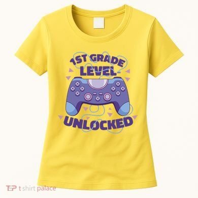 1st Grade Level Unlocked Back To School Gamer Women's T-Shirt