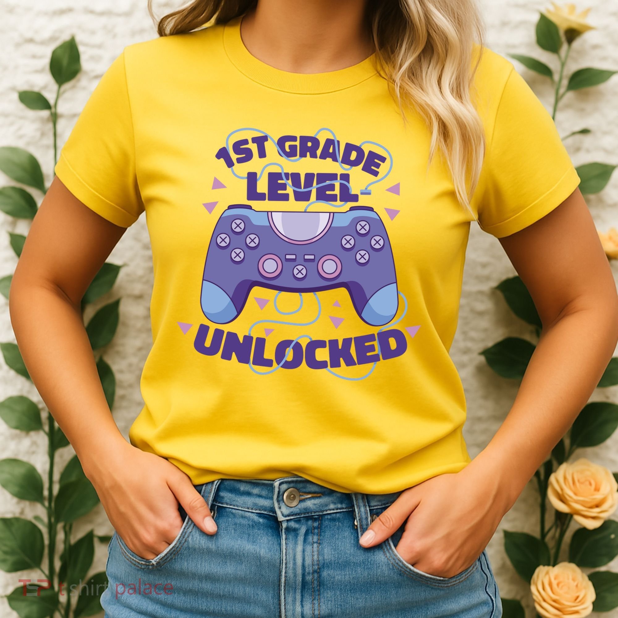 1st Grade Level Unlocked Back To School Gamer Women's T-Shirt