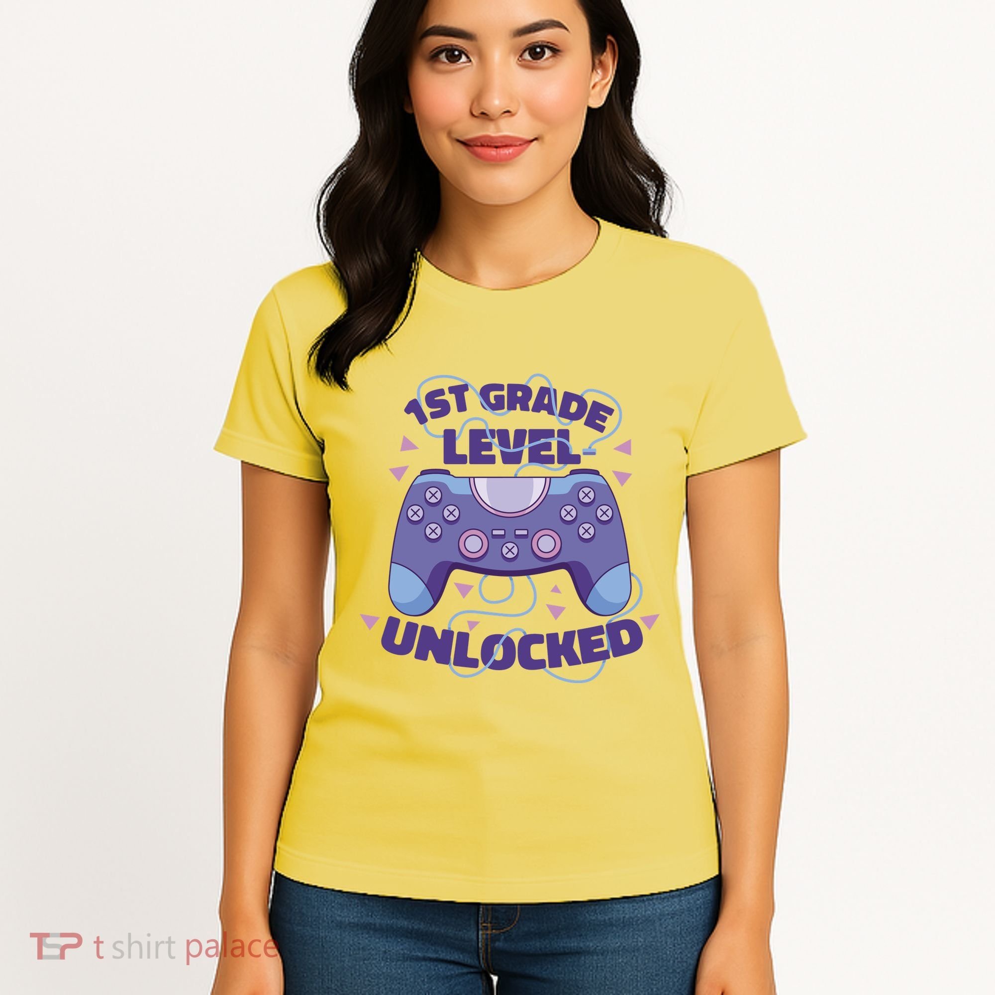 1st Grade Level Unlocked Back To School Gamer Women's T-Shirt