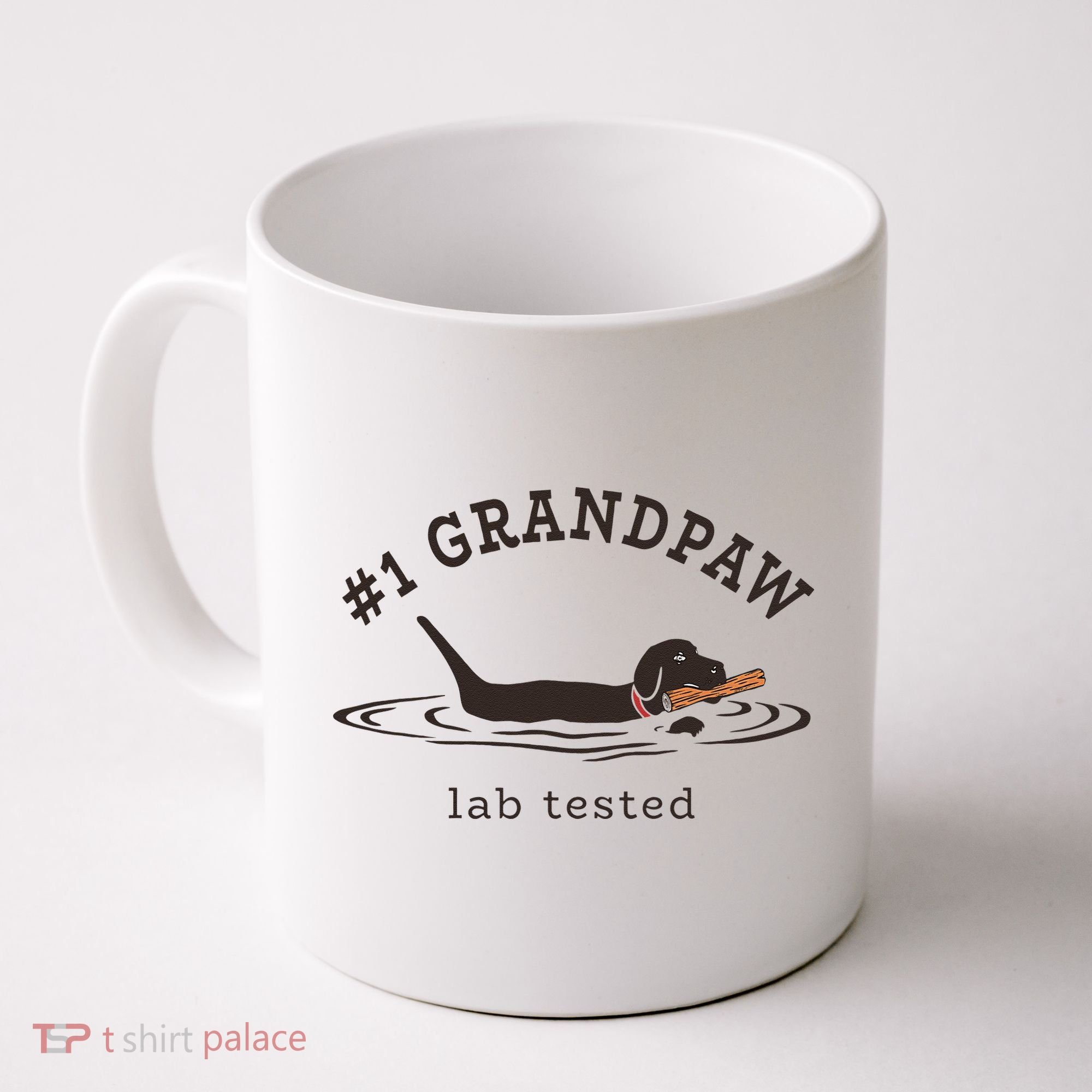 1 Grandpaw Lab Tested Pun Labrador Retriever Grandpa Coffee Mug