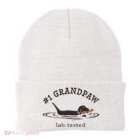 1 Grandpaw Lab Tested Pun Labrador Retriever Grandpa Beanie thumb 0