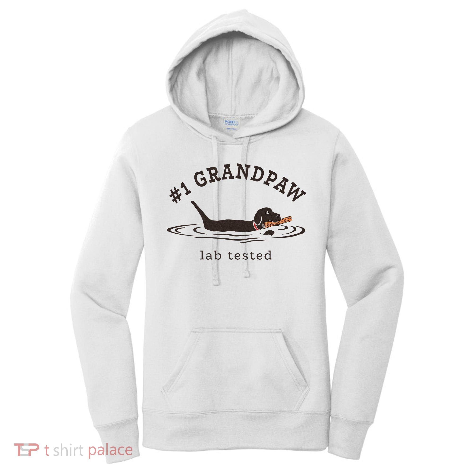 1 Grandpaw Lab Tested Pun Labrador Retriever Grandpa Women's Hoodie