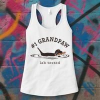 1 Grandpaw Lab Tested Pun Labrador Retriever Grandpa Women's Tank Top thumb 3