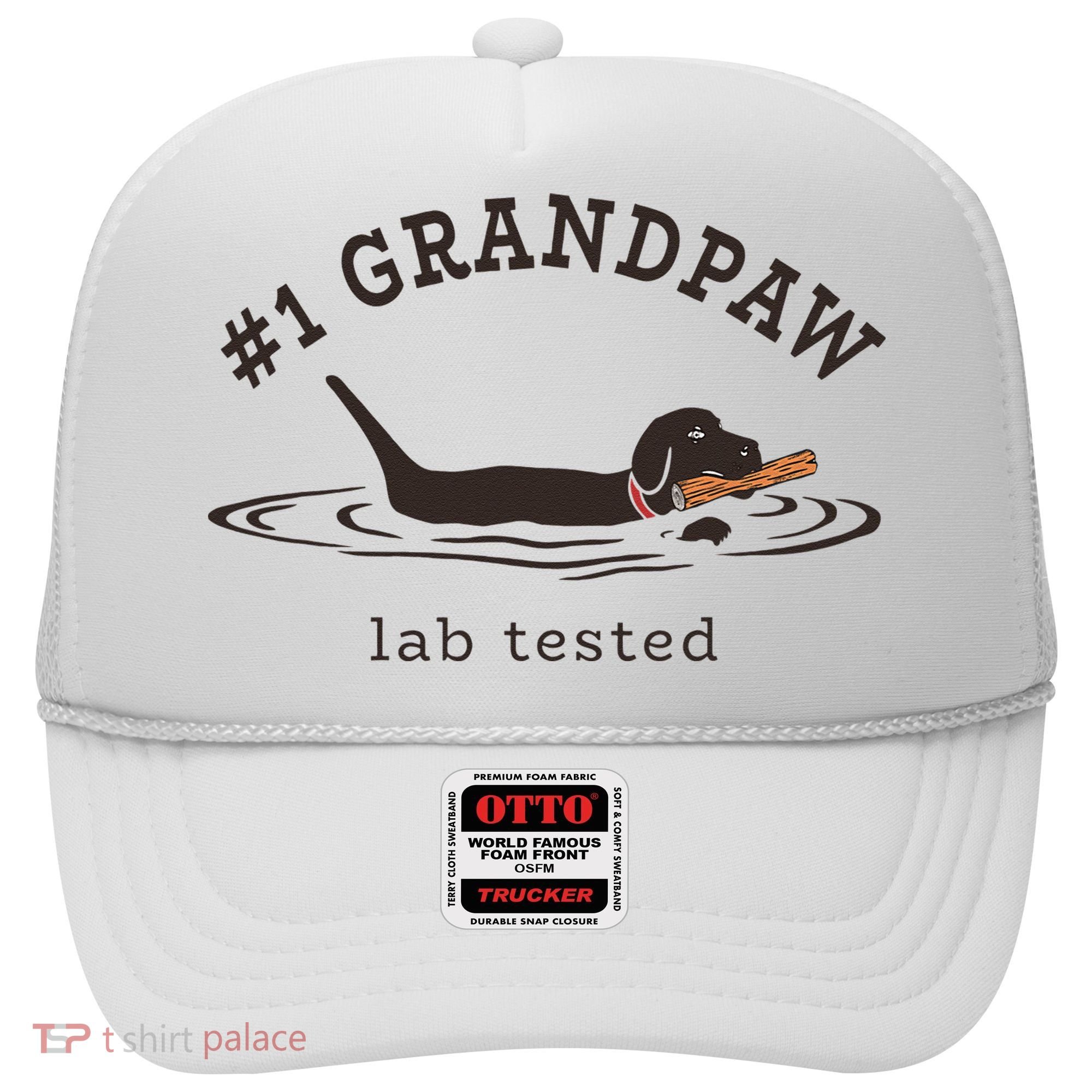 1 Grandpaw Lab Tested Pun Labrador Retriever Grandpa Hat