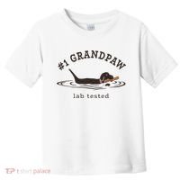 1 Grandpaw Lab Tested Pun Labrador Retriever Grandpa Toddler T-Shirt thumb 0