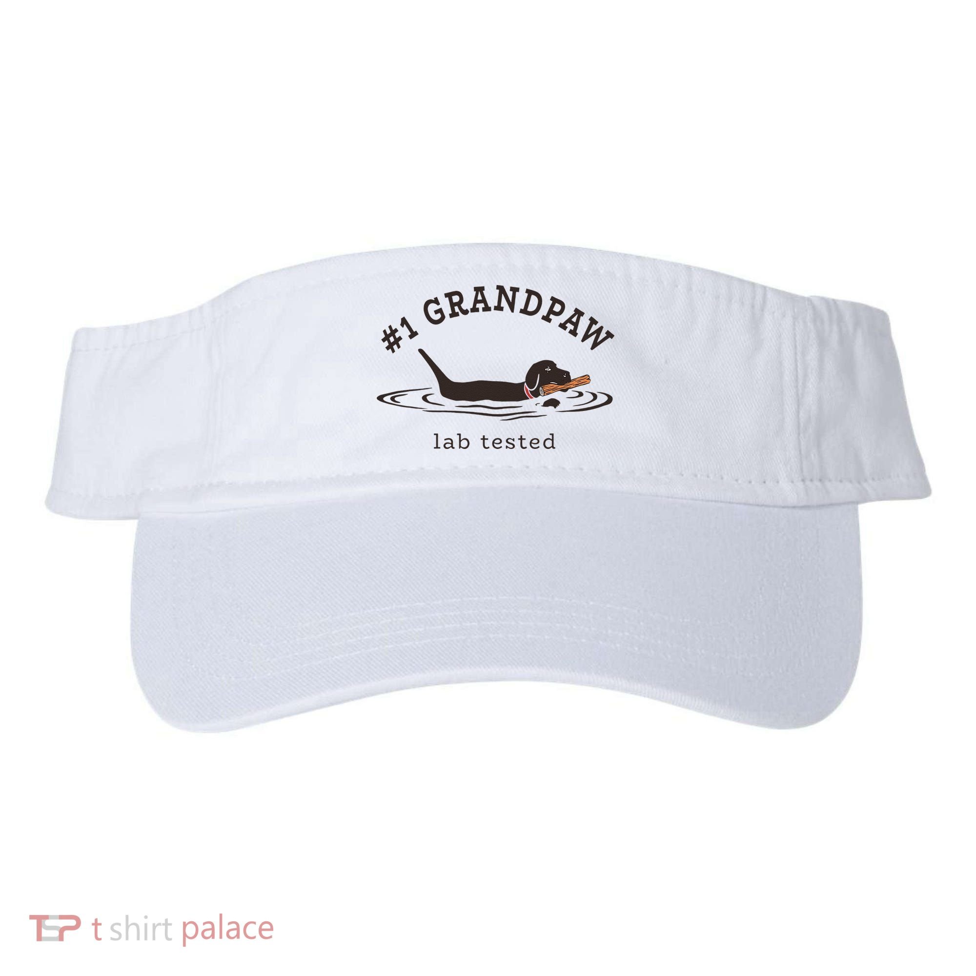1 Grandpaw Lab Tested Pun Labrador Retriever Grandpa Visor