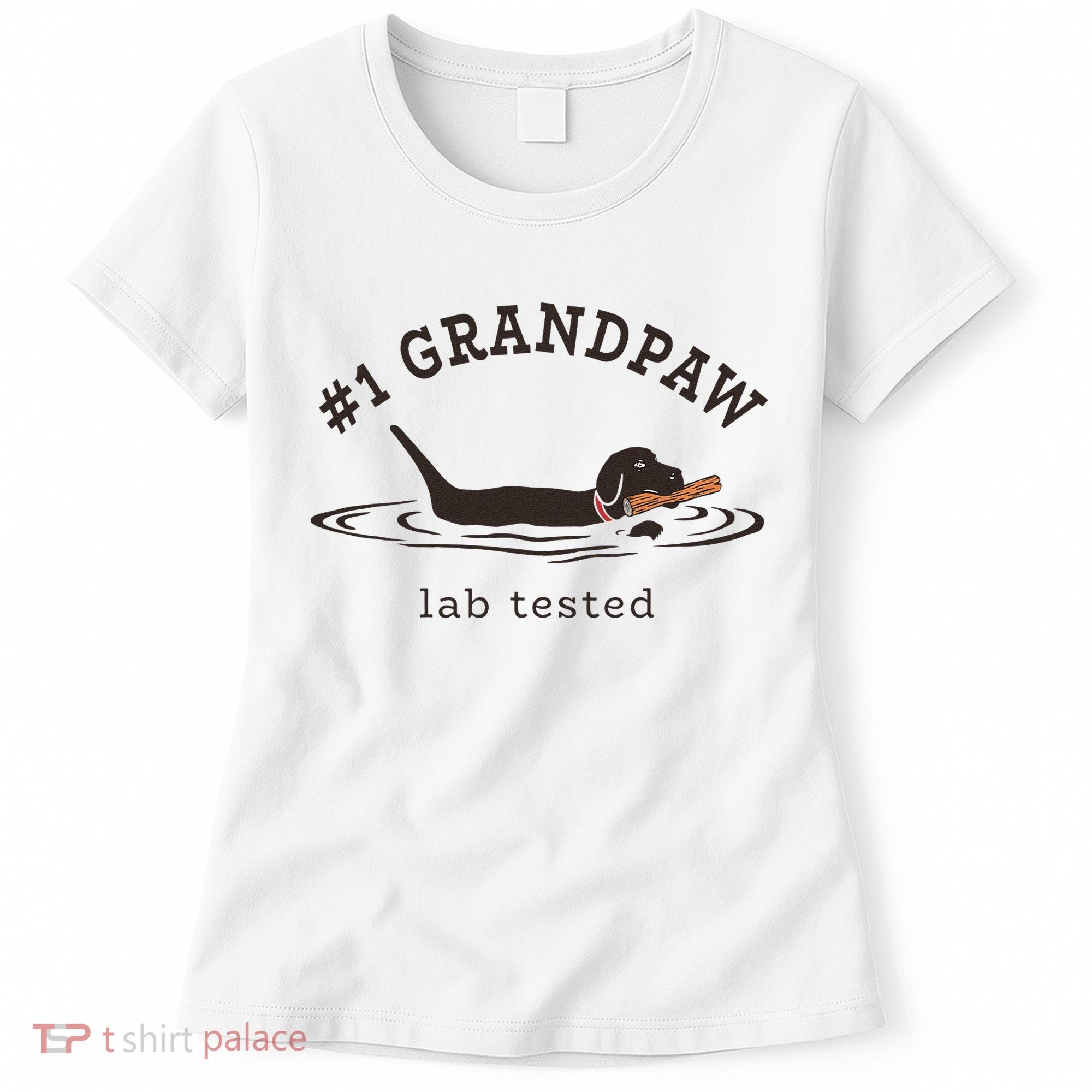1 Grandpaw Lab Tested Pun Labrador Retriever Grandpa Women's T-Shirt