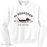 1 Grandpaw Lab Tested Pun Labrador Retriever Grandpa Kids Sweatshirt thumb 0