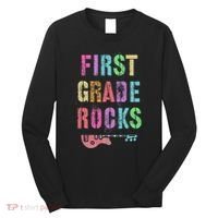1st GRADE ROCKS Teacher Team Rockstars FIRST Grader Rockstar Long Sleeve Shirt thumb 0