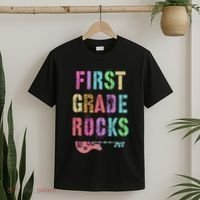 1st GRADE ROCKS Teacher Team Rockstars FIRST Grader Rockstar T-Shirt thumb 2