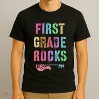 1st GRADE ROCKS Teacher Team Rockstars FIRST Grader Rockstar T-Shirt thumb 3