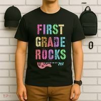 1st GRADE ROCKS Teacher Team Rockstars FIRST Grader Rockstar T-Shirt thumb 6