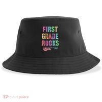 1st GRADE ROCKS Teacher Team Rockstars FIRST Grader Rockstar Sustainable Bucket Hat thumb 0