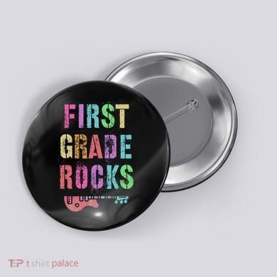 1st GRADE ROCKS Teacher Team Rockstars FIRST Grader Rockstar Button