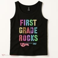 1st GRADE ROCKS Teacher Team Rockstars FIRST Grader Rockstar Tank Top thumb 2
