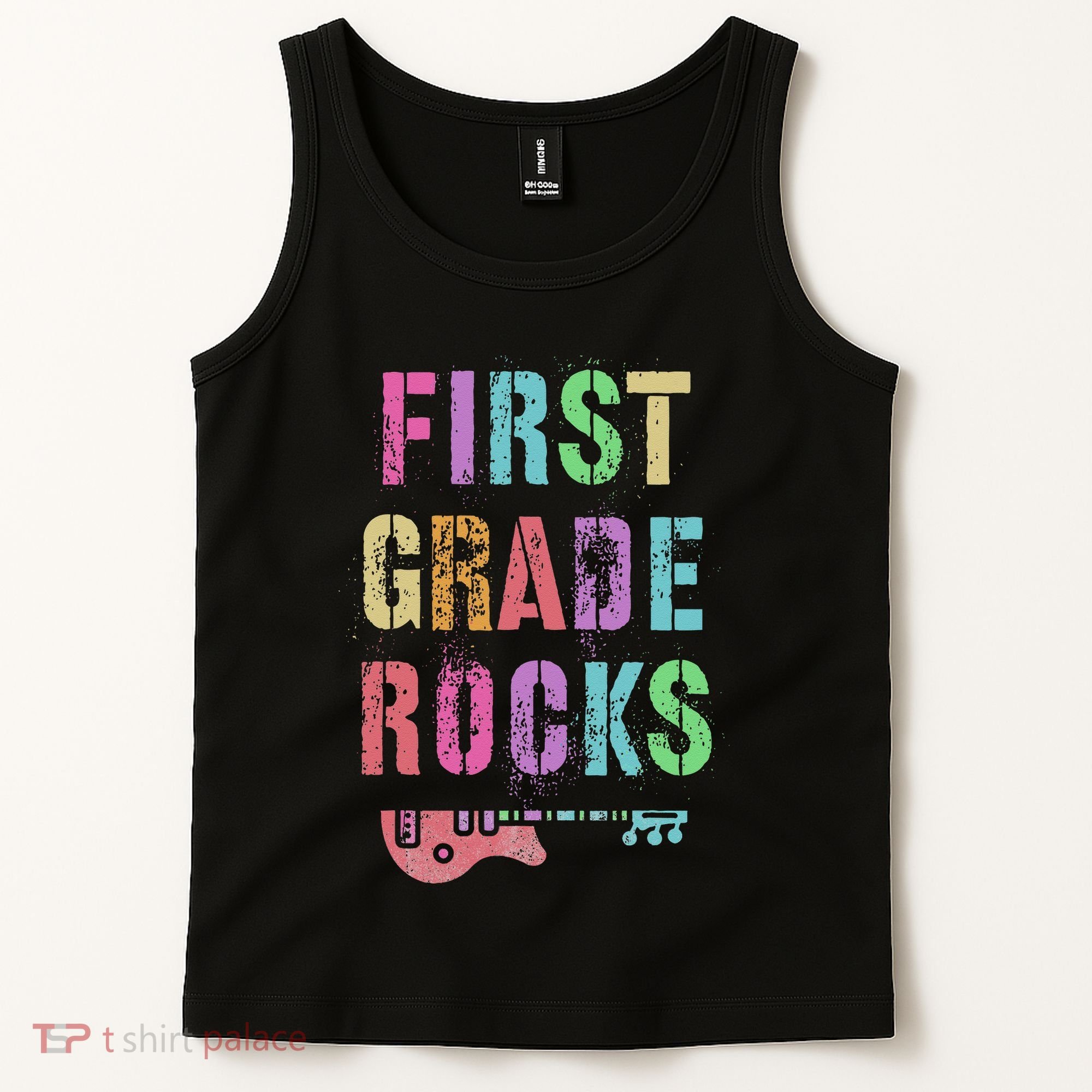 1st GRADE ROCKS Teacher Team Rockstars FIRST Grader Rockstar Tank Top
