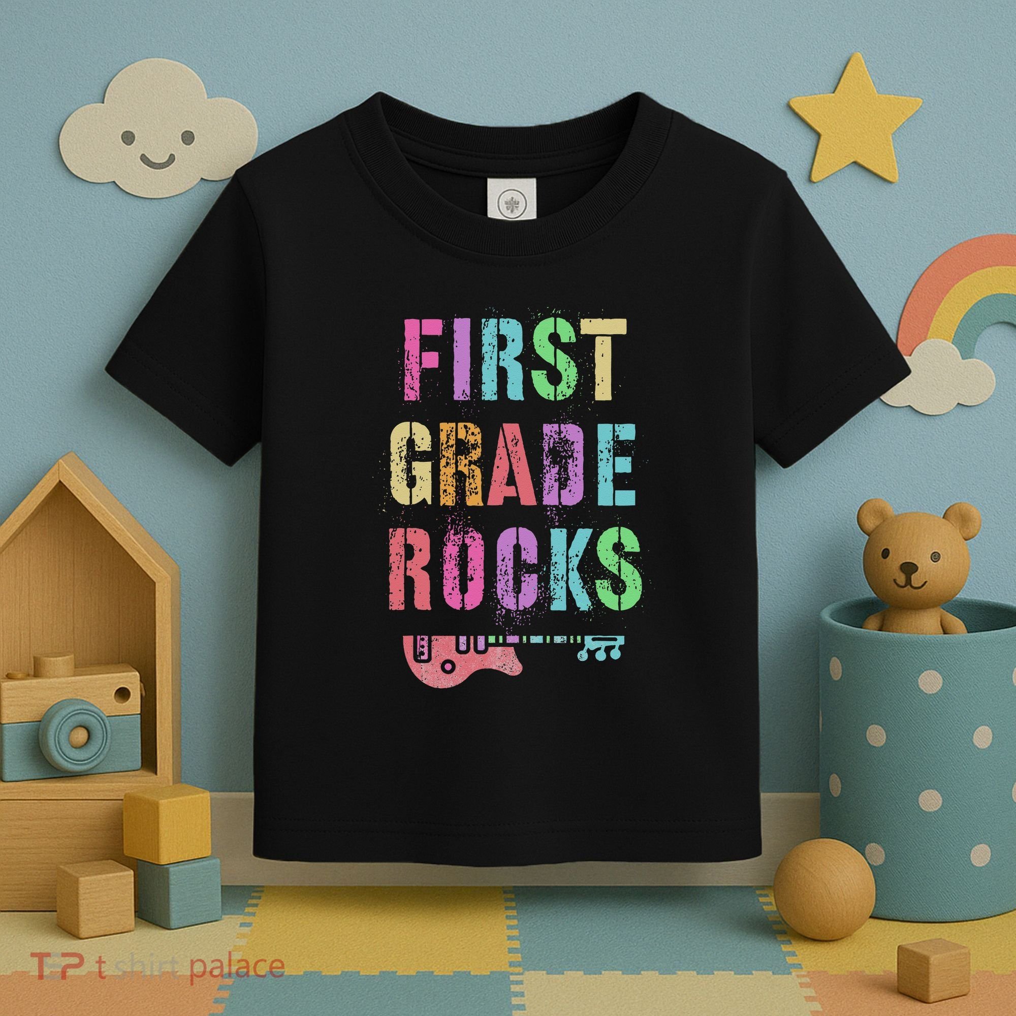 1st GRADE ROCKS Teacher Team Rockstars FIRST Grader Rockstar Toddler T-Shirt