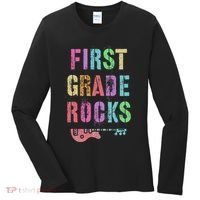 1st GRADE ROCKS Teacher Team Rockstars FIRST Grader Rockstar Women's Long Sleeve Shirt thumb 0