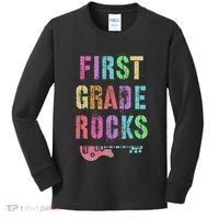 1st GRADE ROCKS Teacher Team Rockstars FIRST Grader Rockstar Kids Long Sleeve Shirt thumb 0