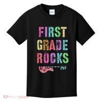 1st GRADE ROCKS Teacher Team Rockstars FIRST Grader Rockstar Kids T-Shirt thumb 0