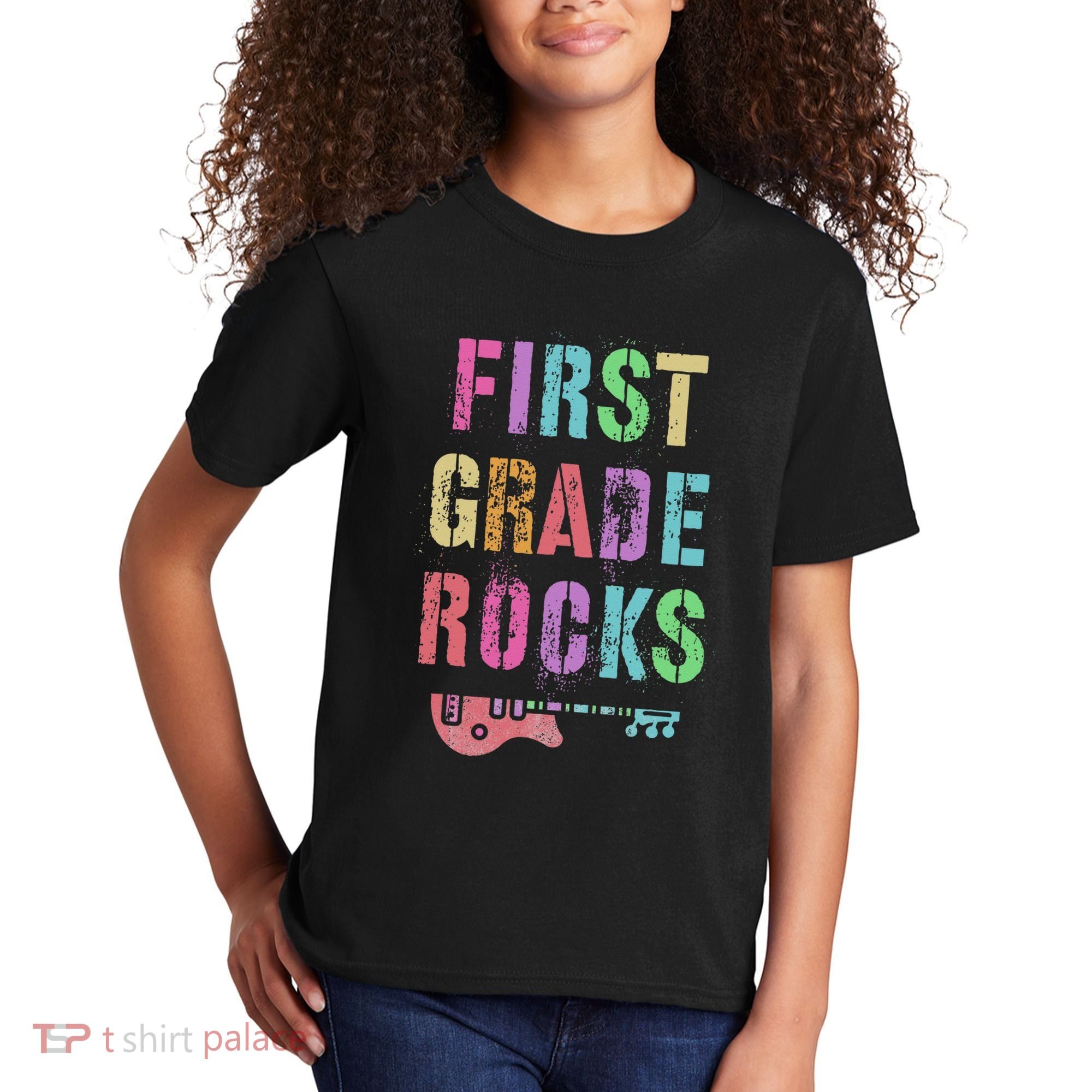 1st GRADE ROCKS Teacher Team Rockstars FIRST Grader Rockstar Kids T-Shirt