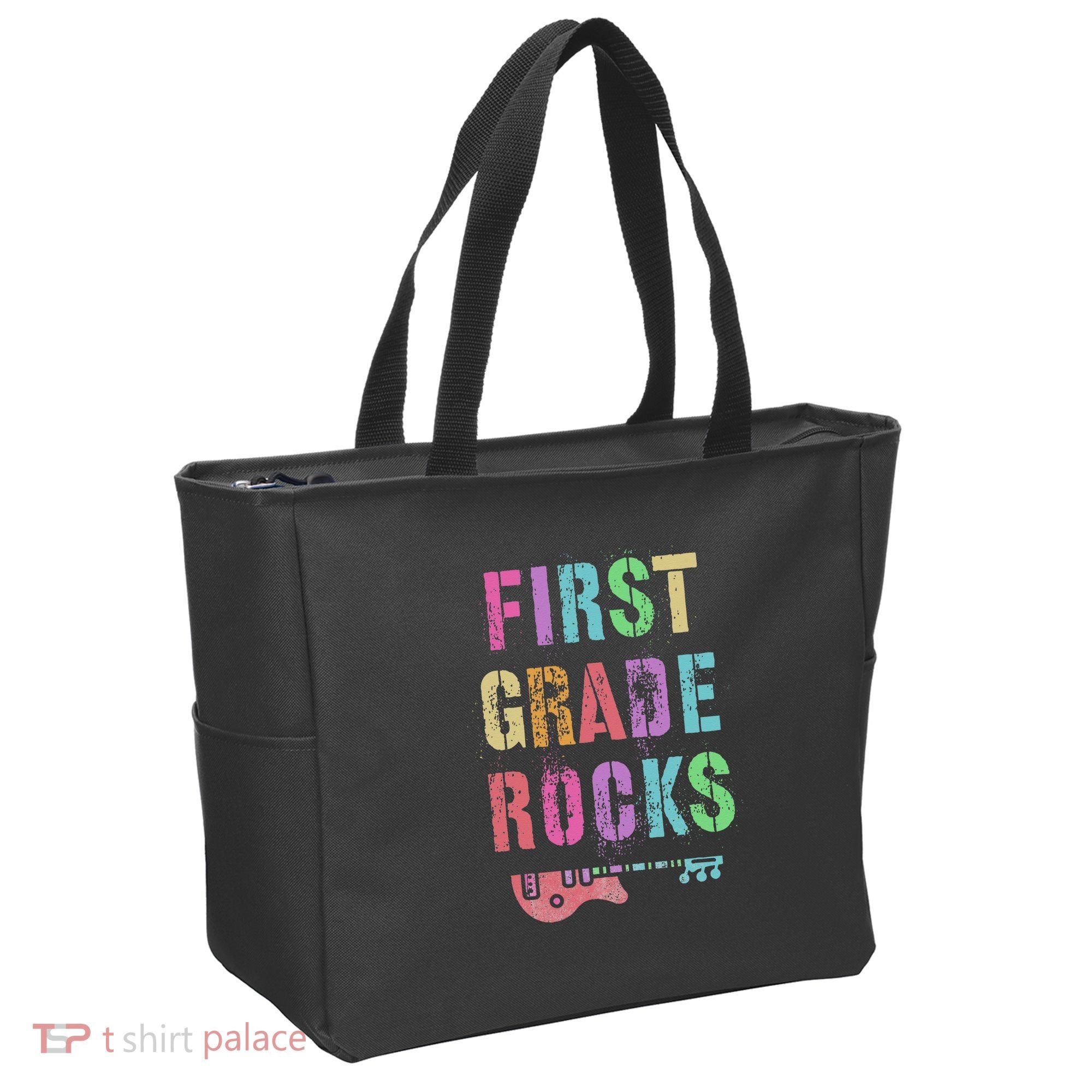 1st GRADE ROCKS Teacher Team Rockstars FIRST Grader Rockstar Tote Bag
