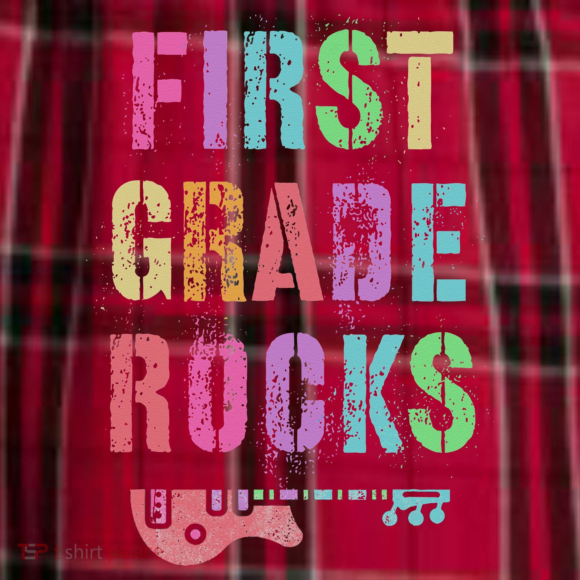 1st GRADE ROCKS Teacher Team Rockstars FIRST Grader Rockstar Men's Flannel Plaid Pajama Pants