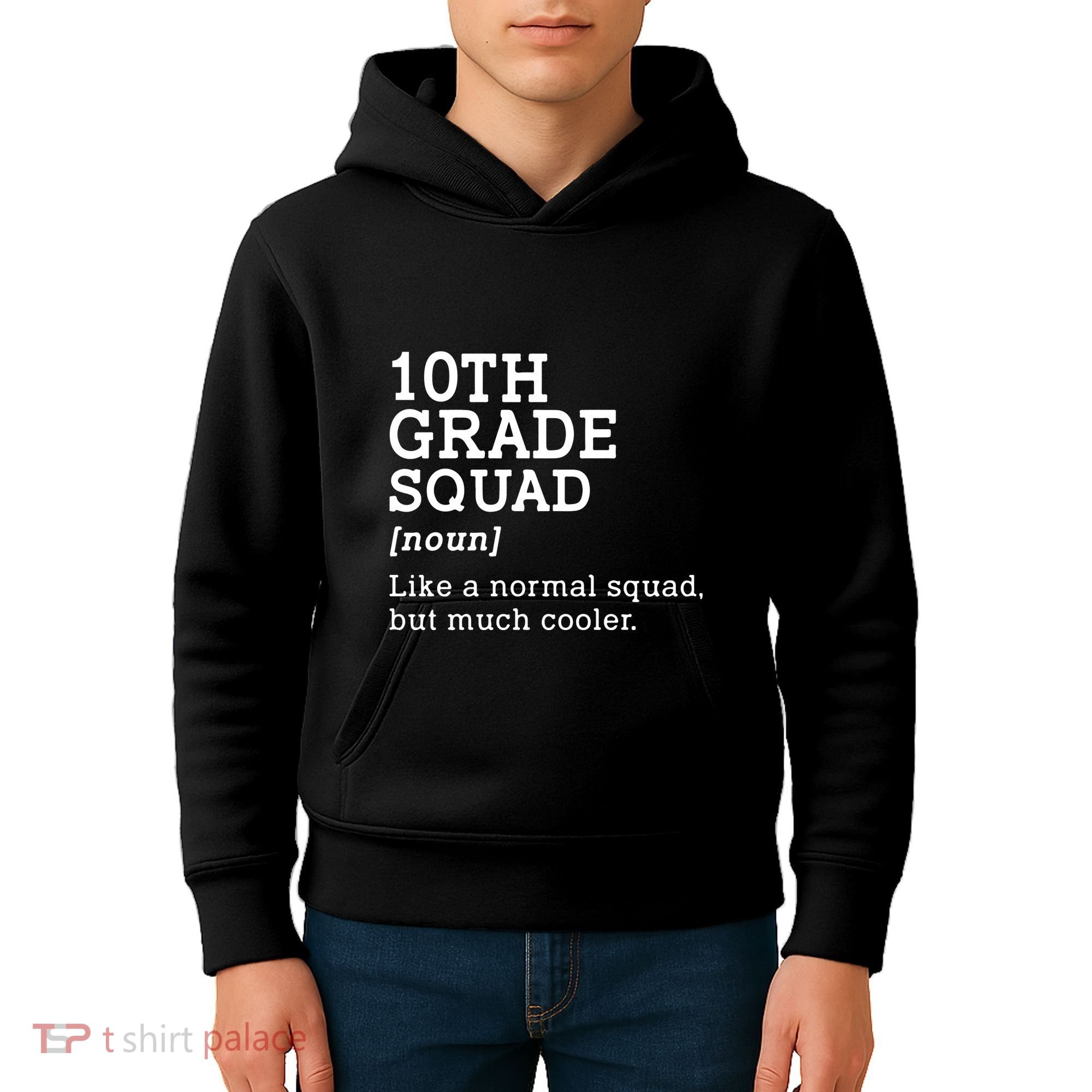 10th Grade Squad Back To School Gift Teacher Tenth Grade Team Gift Kids Hoodie