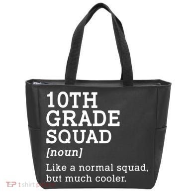 10th Grade Squad Back To School Gift Teacher Tenth Grade Team Gift Tote Bag