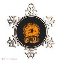 10Th Grade Teacher By Day Witch By Night Funny Halloween Gift Ornament thumb 0